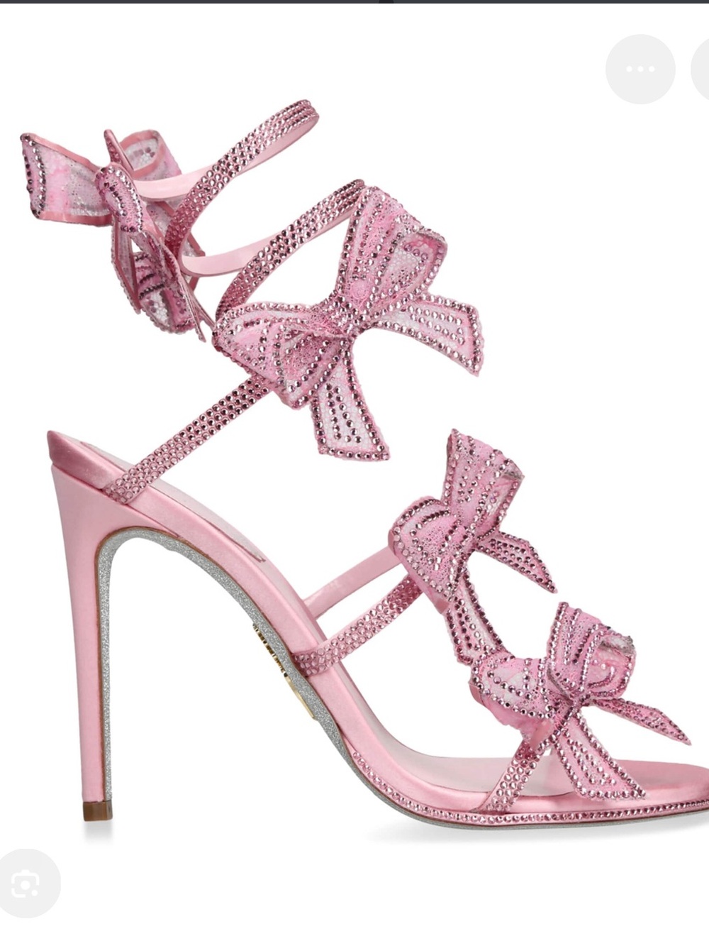 Rene Caovilla 105mm Cleo Bow Heels